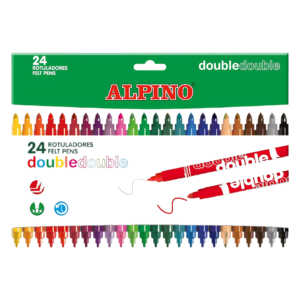 alpino 24 rotuladores de colores doble punta