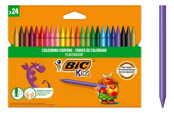 colouring crayons craies de coloriage plastidecor bic kids