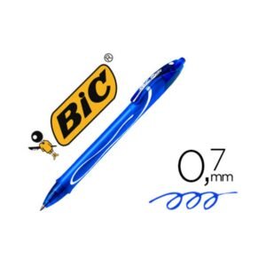 boligrafo bic gelocity quick dry retractil tinta gel azul punta de 0,7 mm boligrafo bic gelocity quick dry retractil tinta gel azul punta de 0,7 mm