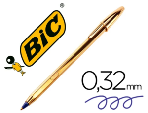 Bolígrafo BIC Cristal Celebration oro